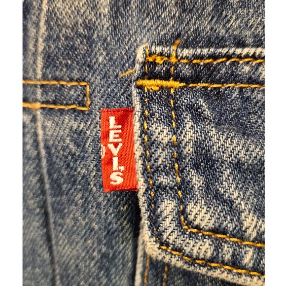 Levis Cottonized Hemp Heritage Sherpa Trucker Jacket, Hot Head Medium Wash, SM. - Picture 12 of 13